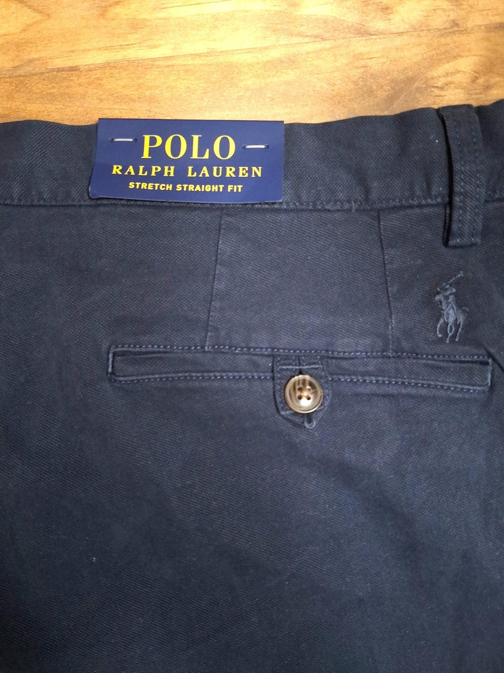 NWT Polo Ralph Lauren Navy Stretch Straight Fit Pants 35/32 - Picture 5 of 10
